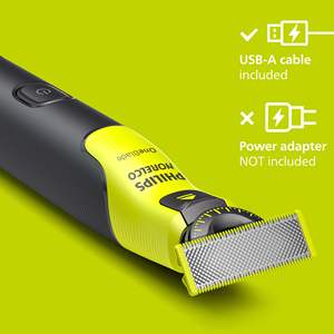 Recortadora de Vello Facial Eléctrica Recargable por USB, Carga Rápida de 1 Hora, con Cuchilla Flexible y Peine Ajustable - Product Image 1