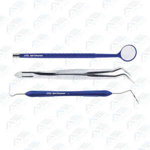 Kit de Exploración Dental Portátil, Instrumental Quirúrgico Manual de Acero Inoxidable con Certificación CE, Incluye Pinzas y Cureta Quirúrgica Gracey - Product Image 1