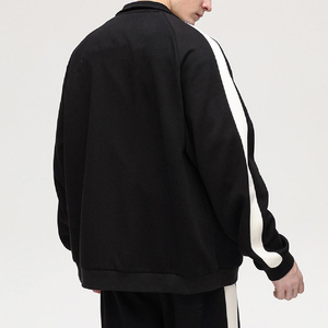 Mode hommes hiver décontracté à capuche épais polaire sweats 100% coton 2PC veste + pantalon hiver survêtement numérique chaud costume - Product Image 5