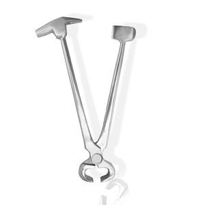 Pince à sabot de maréchal-ferrant professionnelle avec marteau à double extrémité réutilisable durable pour la coupe du sabot de cheval - Product Image 2