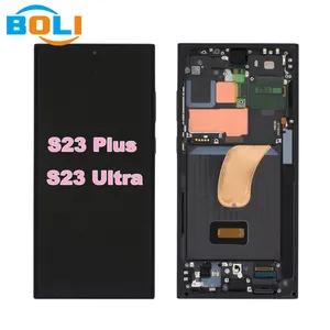 Đối với Samsung s23ultra lắp ráp màn hình với khung S918 cong 5 gam LCD AMOLED hiển thị Đối với Samsung s23ultra Original LCD màn hình cảm ứng