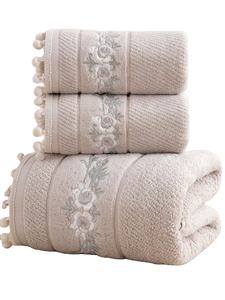 Juego de Toallas de Baño de Microfibra Ecológicas de Secado Rápido y Alta Absorción, Diseño a Rayas, Estilo Cabana, Suaves, Rectangulares, para Adultos, para Hotel - Product Image 3