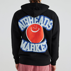 Sweat à capuche oversize à imprimé gonflé, polaire chaud en coton, pull à coutures durables, unisexe, élégant, tendance, streetwear, confort quotidien pour l'hiver - Product Image 2