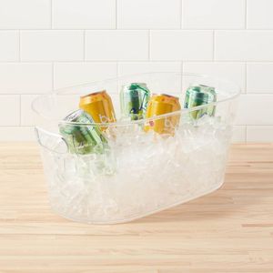 Nature Solid Beer Cooler <b>Wooden</b> Ice <b>Bucket</b> and Steel Handle and Ice <b>Buckets</b> Beverage Tubs for Handle - Product Image 5