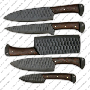 Đen rèn 240 mm Gyuto dao thủ công giả mạo dao nhà bếp <span class=keywords><strong>3</strong></span> Lớp USA BG-42 bột thép tay cầm bằng gỗ - Product Image 3