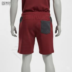Best Selling High Quality <b>Men</b> Cotton Spandex <b>Baggy</b> <b>Shorts</b> Casual Fitness Gym Wear Custom Logo Design Solid Pattern Front Logo - Product Image 3