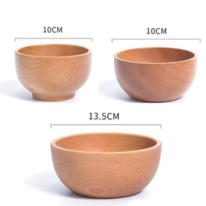 2-Piece Disposable Eco-Friendly Bamboo Salad/Dinner/<b>Dessert</b> <b>Bowls</b> <b>for</b> Camping Sizes D10cm/D12cm/D13.5cm - Product Image 2