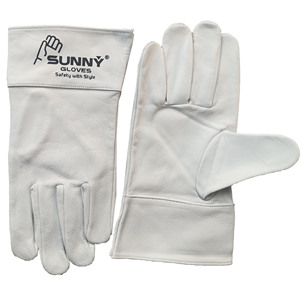 Cheap Goatskin Leather Work <b>Gloves</b> Driving Construction Industrial Mining Safety <b>Driver</b> Working <b>Glove</b> for Men - Product Image 4