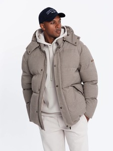 2025 rembourré bulle de haute qualité concepteur polyester noir manteau bouffée hiver OEM Logo personnalisé hommes chaud bouffant veste - Product Image 3