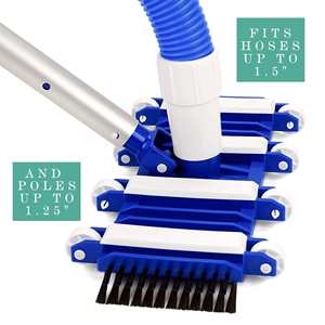 Limpiador de aspiradora de <span class=keywords><strong>piscina</strong></span> ponderado profesional con rueda de cepillo de cabeza de aspiradora de <span class=keywords><strong>piscina</strong></span> para revestimiento de vinilo Tipo clorador Limpiador de <span class=keywords><strong>piscina</strong></span> - Product Image 6