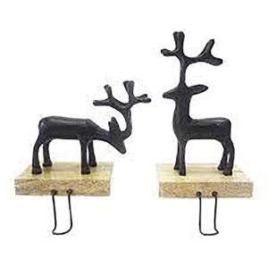 Best Quality Silver Reindeer Santa <b>Stocking</b> Hangers With Hook Christmas Snowflake <b>Stocking</b> <b>Holders</b> - Product Image 6