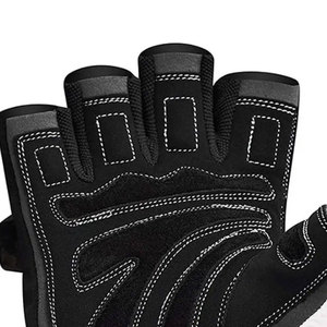 Fitness Body Building Guantes de cuero de piel de cabra con muñequera Entrenamiento Ejercicio Gimnasio Deportes Peso - Product Image 2