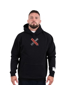 Sweat-shirts à capuche noirs personnalisés unisexes en coton 100% grande taille pour hommes, sweat-shirts à capuche délavés à l'acide avec des éclaboussures - Product Image 2