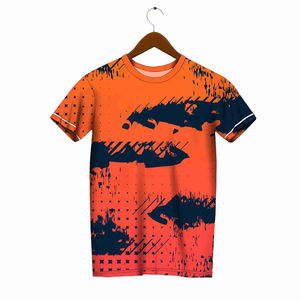 เสื้อยืดแขนสั้นลายกราฟิกสำหรับผู้ชายเสื้อยืดพิมพ์โลโก้พัฟออกแบบได้ตามที่ต้องการ - Product Image 1