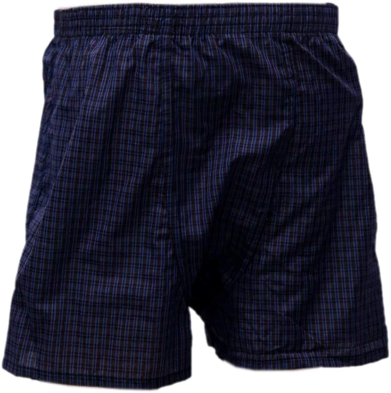 Men Boxers AirFeel Navy Light Blue Loose-fit Cotton Boxers