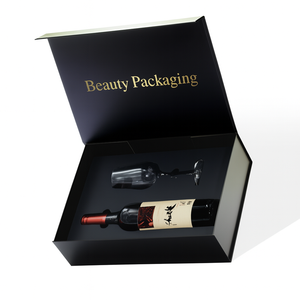 Lá đóng dấu dập nóng giáng sinh từ các tông vận chuyển Hộp rượu duy nhất chai bưu chính từ hộp quà tặng cho gửi bài - Product Image 3