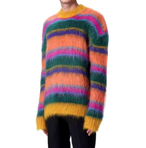 Pull confortable d'hiver en coton pour hommes, service OEM, vente en gros de pull personnalisé haut tendance coton respirant durable - Product Image 2