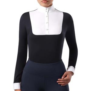 Ropa Ecuestre, Camiseta de Polo para Mujer, de Alta Calidad, Transpirable, Elástica en Cuatro Direcciones, Manga Larga, para Montar a Caballo - Product Image 1