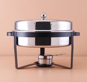 Plato de frotamiento moderno, cazuela personalizada, olla caliente de Metal, calentador de comida elegante, olla caliente para buffet para casas, fiestas, hoteles, uso de villas - Product Image 1