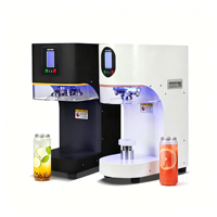 Machine de scellage entièrement automatique pour canettes en aluminium, Scelleuse de canettes en aluminium pour salons de thé, Machine de scellage de gobelets pour boissons