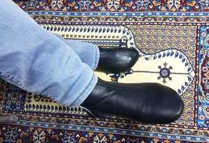 Chaussettes en cuir pour chaussures musulmanes en cuir de vache véritable pour prière unisexe - Product Image 5