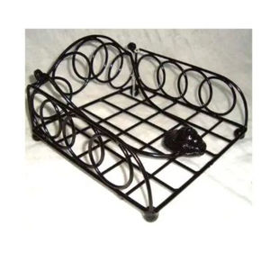 Porte-serviettes en métal de couleur noire avec un nouveau design unique Porte-serviettes en métal fait main à prix flexible - Product Image 1