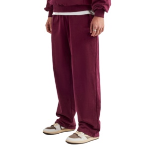 Custom High Quality OEM Oversize Cotton Baggy Pants Wide Leg Printing Sweat Pants High Double Waisted Flared Sweatpants for Men - Product Image 1