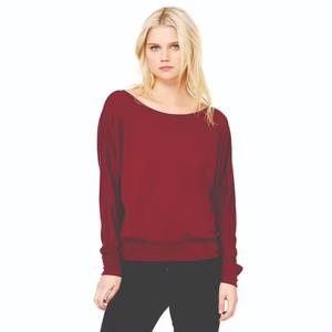 Women's Trendy Solid T-shirts 100% Cotton Crew <b>Neck</b> Long Sleeve Comfortable Lightweight Tee Shirt Front Logo Print OEM Available - Product Image 3