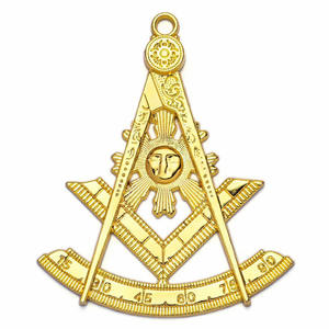 Maçonnique Regalia Blue Lodge Passé Maître Brass Jewels - Product Image 1