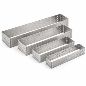 ชุดวงแหวนสแตนเลสทรงสี่เหลี่ยมแบบมีรู ยี่ห้อ Fida ความสูง 2 ซม. ชุด 8 ชิ้น - Product Image 2