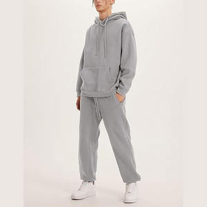 Survêtement deux pièces en coton éponge doux et épais 450 g/m² pour hommes Streetwear - Product Image 2