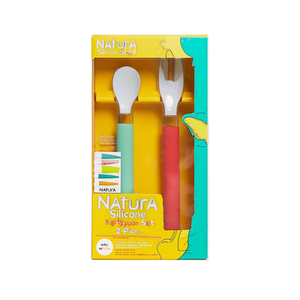 Ensemble de cuillères pour bébé à tête en silicone Natura, 2 pièces - Product Image 2