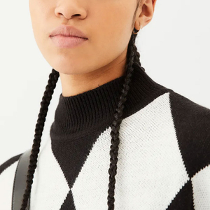 Pull-over pour femmes avec texture douce en tricot Pull à col roulé surdimensionné pour femmes Pull classique pour femmes de coupe confortable - Product Image 2