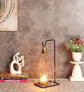 Portavelas votivo de Metal chapado en oro decoración del hogar Navidad boda vela centros de mesa soporte con molde - Product Image 1