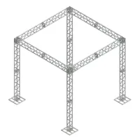Kit de rails carrés en aluminium AL-25 4 x 4 x 4 m