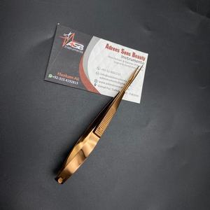 Pinzas para Cejas Chapadas en Oro Rosa, Puntas Inclinadas y Puntiagudas, Pinzas para Cejas con Tijeras para Cejas y Tijeras de Resorte - Product Image 2