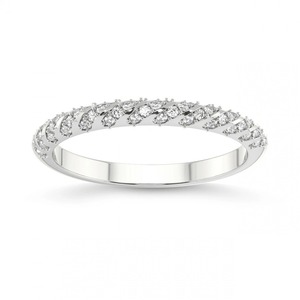 แหวนเพชรเม็ดเล็กทรงแถว เพชรเลี้ยงในห้องปฏิบัติการ 0.20 กะรัต น้ำหนักรวม 14K ทองคำแท้ สี FG ความสะอาดระดับ VS 52 เพชร จากโรงงานโดยตรง เครื่องประดับชั้นดี - Product Image 1