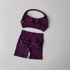 ชุดสูทลำลองลายทางสำหรับผู้หญิงเสื้อเชิ้ตแขนยาวมีกระเป๋าหน้าอกแถวเดียวกางเกงขาสั้นเอวสูงกางเกงชุดเสื้อผ้าชายหาดสำหรับผู้หญิง - Product Image 4