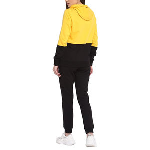 Chándal de calidad premium para mujer con sudadera con cremallera y pantalones con logotipo personalizado Productos Chándal de mujer - Product Image 4
