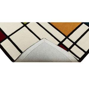 Grand tapis en laine écologique de qualité supérieure, fait main, design artisanal brodé, technique de boucle, moderne, résistant aux taches - Product Image 5