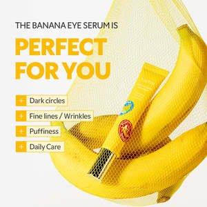 Siero Contorno Occhi Banana BDRN con Fragranza Naturale al Ginseng, Idratante per Sbiancamento e Illuminazione - Product Image 4