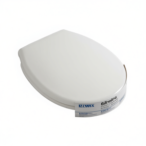 Couvre-siège de toilette en plastique blanc CORSICA pour toilettes murales et au sol - Product Image 3