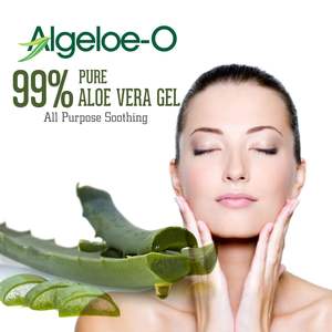 ALGELOE Gel orgánico de aloe vera transparente no tóxico para acné, cicatrices, piel brillante y radiante 99% Parabeno natural, - Product Image 2