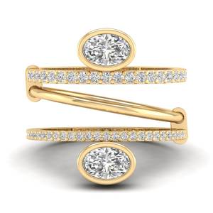 แหวนหมั้นเพชรโมอิสซาไนต์แท้ 14K ดีไซน์คลาสสิกจาก REYES ได้รับการรับรองจาก GRA สำหรับผู้หญิง ขายส่ง ของขวัญงานแต่งงาน เครื่องประดับชั้นดี - Product Image 6