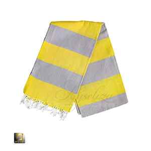 Serviette de plage en coton peigné turc haute Gsm résistant au sable séchage rapide valeur supérieure tissage intelligent Surface texturée qualité Durable - Product Image 1