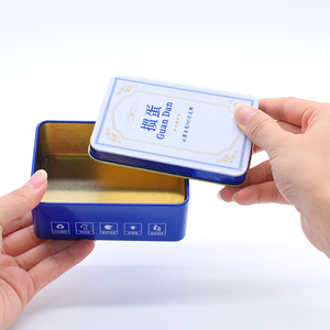 Металлическая коробка-футляр для упаковки с индивидуальной печатью логотипа, прямоугольная жестяная коробка - Product Image 5