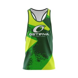 Débardeur de sport léger pour homme, respirant, en maille, vêtements de fitness, ajustement confortable, disponible en différentes couleurs, logo sur le devant - Product Image 1