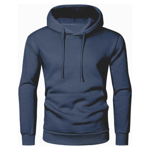 Streetwear à capuche hommes épais marine polaire coton surdimensionné pull sweat goutte épaule chaud personnalisé hiver mode ajustement - Product Image 1