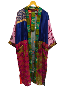 Robe de bain taille libre Robe de bain Kimono d'été de luxe Bikini Cover up, Night Wear Long Robe, - Product Image 6