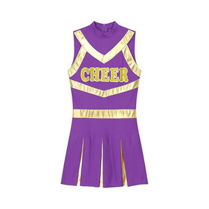 Servicio OEM Personalizado, Uniformes de Animadoras Deportivas Profesionales y Sensuales con Logotipo Estampado por Transferencia de Calor 100% Poliéster - Product Image 5